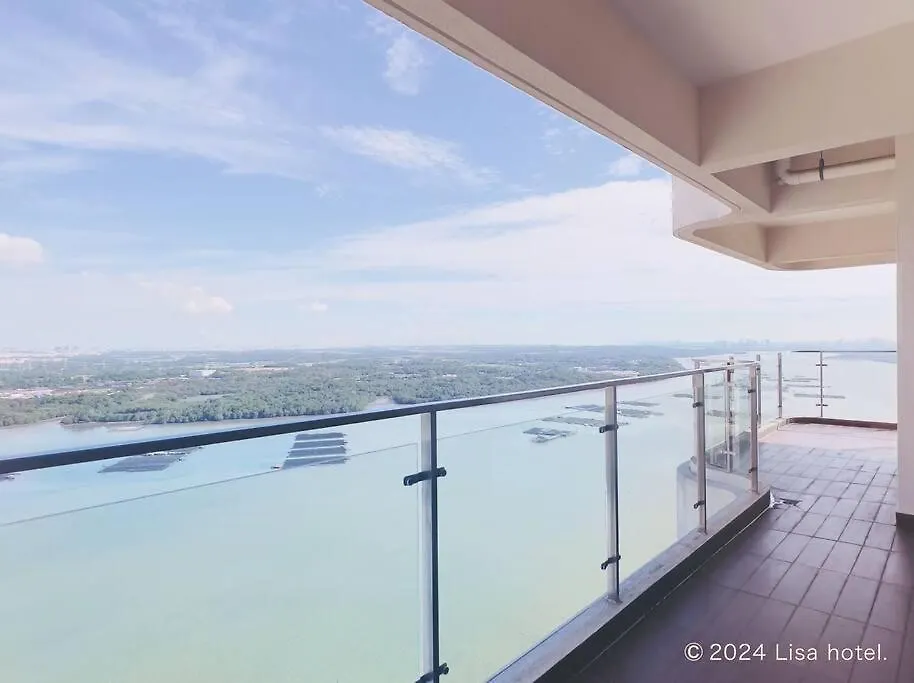 Apartment Modern Room With High Floor Seaview Near Ciq Johor Bahru